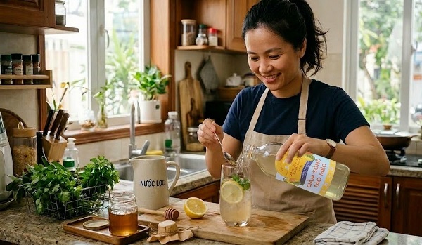 Cách dùng giấm táo mèo