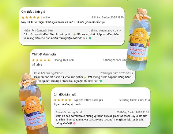 Công dụng của giấm táo mèo được nhiều người xác nhận